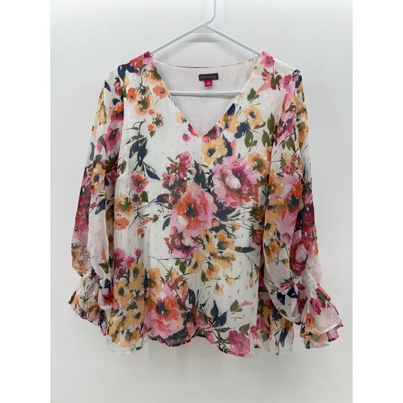 Vince Camuto Floral Blouse - Medium - Picture 1 of 3